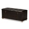Baxton Studio Janna Transitional Dark Brown Faux Leather Upholstered and Oak Brown Finished Wood Storage Ottoman 191-11902-ZORO - alternate 4